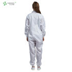ESD Autoclavable cleanroom coverall suit with polyester and carbon fiber for phamaceutical industry