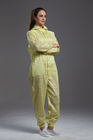 Unisex ESD Anti Static Jumpsuit Dust Free Lightweight For Semiconductor Industry