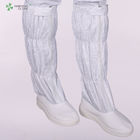 Pharmaceutical PVC sole work shoes safety booties anti-static ESD cleanroom long height Boots